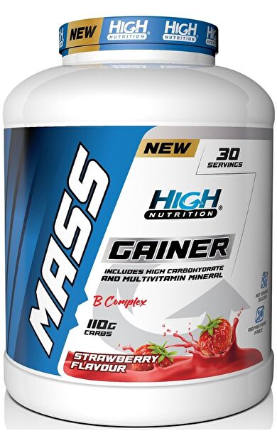 High Nutrition Nutrition Mass Gainer 3600 gr Çilek Aromalı Kilo Almaya Yardımcı