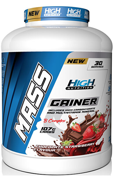 High Nutrition Mass Gainer 3600 Gr Çikolata Çilek Aromalı Kilo Almaya Yardımcı Hacim Kütle Kas Karbonhidrat Tozu