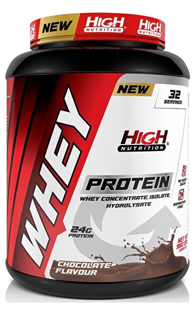 High Nutrition Nutrition Whey Protein 960 gr Çikolata Aromalı Protein Tozu 24 gram Protein
