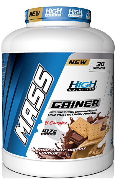 High Nutrition Mass Gainer 3600 Gr Çikolata Bisküvi Aromalı Kilo Almaya Yardımcı Hacim Kütle Kas Karbonhidrat Tozu