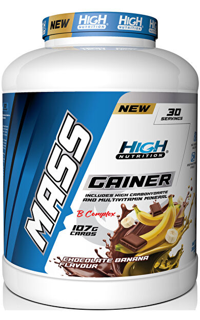 High Nutrition Mass Gainer 3600 Gr Çikolata Muz Aromalı Kilo Almaya Yardımcı Hacim Kütle Kas Karbonhidrat Tozu