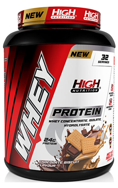 High Nutrition Whey Protein 960 gr Çikolata Bisküvi Aromalı Protein Tozu 24 gram Protein 32 Servis