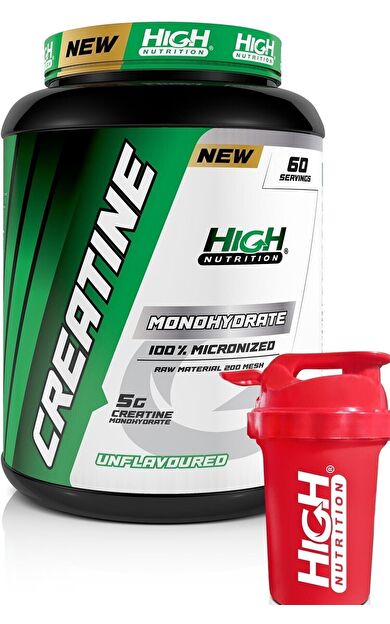 High Nutrition %100 Micronized Creatine Monohydrate 300 Gr 60 Servis 1 Serviste 5 Gr Kreatine