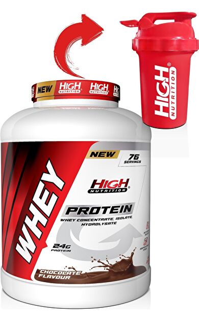 High Nutrition Whey Protein 2280 Gr Çikolata Aromalı Protein Tozu 24 Gram Protein