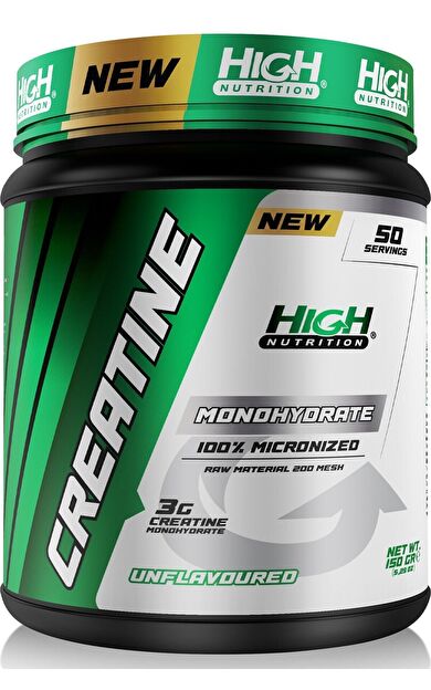 High Nutrition %100 Micronized Creatine Monohydrate 150 Gr 50Servis 1 Serviste 3 Gr Kreatine