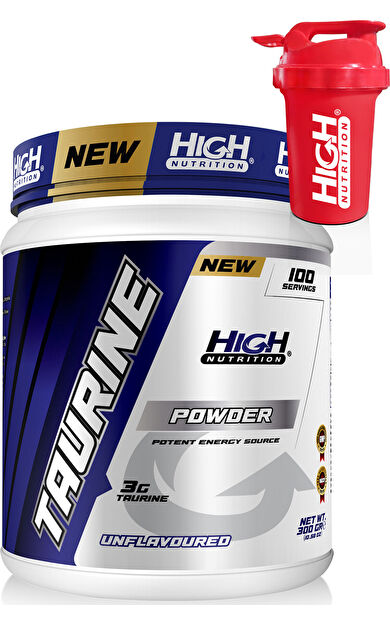 High Nutrition Taurine Powder 300 Gr 100 Servis 3000 Mg