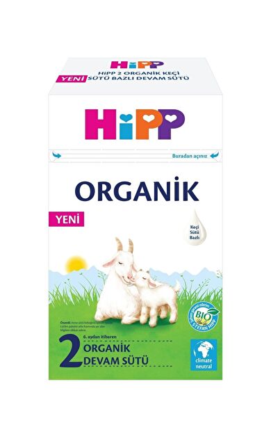 Hipp 2 Organik Keçi Sütü Bazlı Devam Sütü 400 gr
