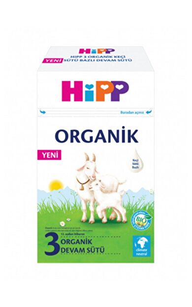 Hipp Organik Keçi Sütü Bazlı Devam Sütü 3 Numara 400 gr