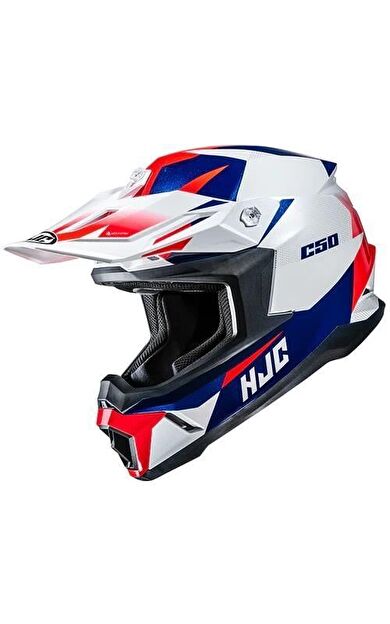 HJC C50 Mavi Kırmızı Motosiklet Kaskı