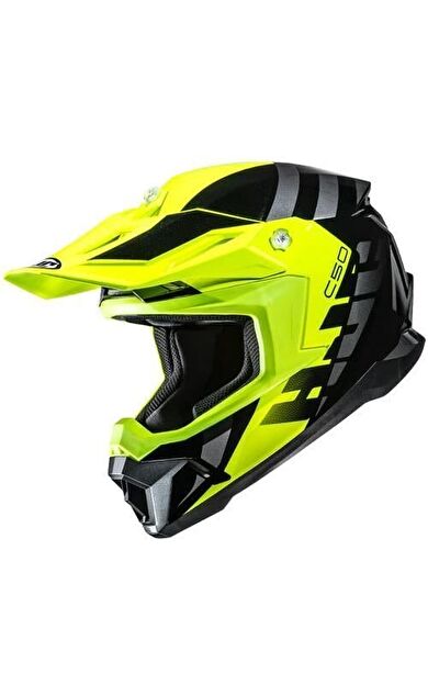 HJC C50 Siyah Sarı Motosiklet Kaskı