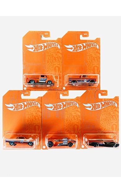 Hot Wheels 53rd Anniversary Orange and Blue Series 5 Araçlık Set