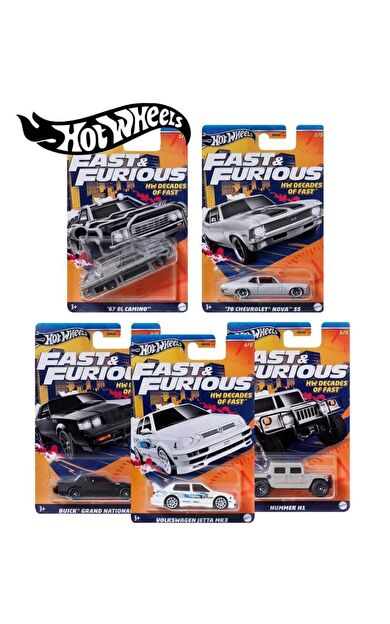 Hot Wheels Fast and Furious HNR88 Decades Of Fast
