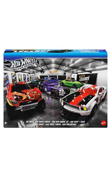 Hot Wheels JLB24 Silver Series Legends 6-pack
