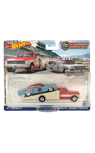 Hot Wheels Premium HKF40 Team Transport '61 Impala / '72 Chevy Ramp Truck (#54)