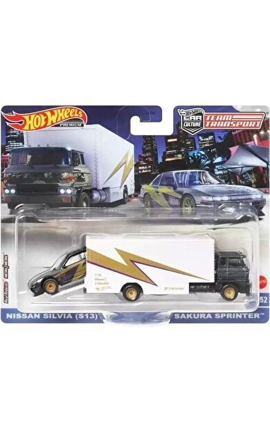 Hot Wheels Premium HKF41 Team Transport Nissan Silvia (S13) / Sakura Sprinter (#52)