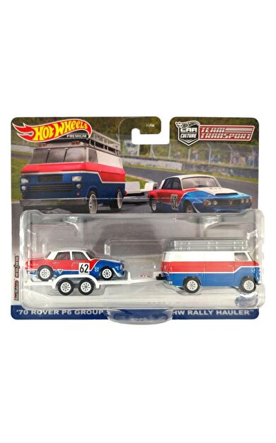 Hot Wheels Premium HKF45 Team Transport '70 Rover P6 Group 2 / HW Rally Hauler (#55)