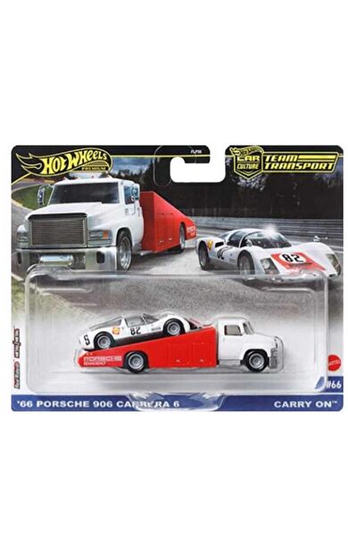 Hot Wheels Premium HRV47 Team Transport '66 Porsche 906 Carrera 6 / Carry On  (#66)