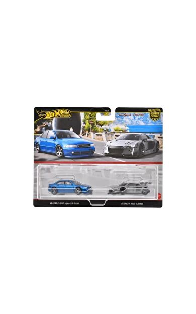 Hot Wheels Premium JDY82 Car Culture 2 Pack Audi S4 Quattro // Audi R8 LMS