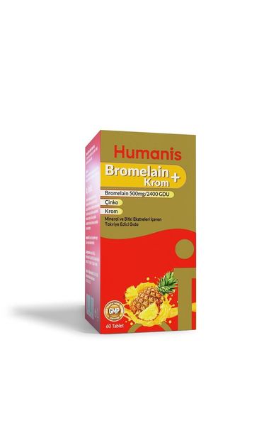 Humanis Bromelain + Krom 60 Tablet