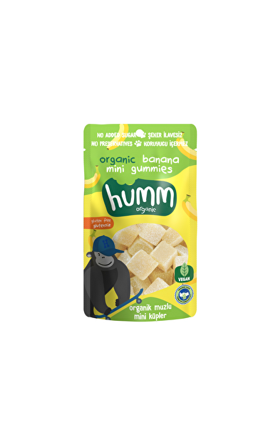 HUMM Organik Glutensiz Vegan Muzlu Mini Küpler 30g