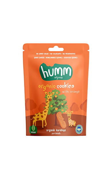 HUMM Organik Vegan Portakallı Kurabiye 55g