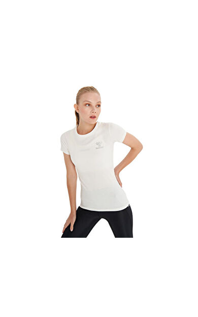 Hummel Hmldeni T-Shirt Kadın Günlük Tişört 911306-9003 Beyaz