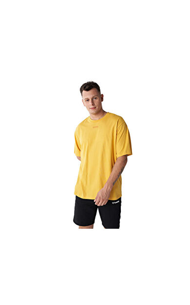 Hummel Hmljavon Overize T-Shirt Erkek Günlük Tişört 911806-2523 Sarı