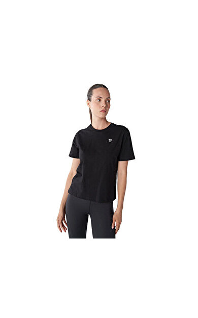 Hummel Hmlt-Ic Icona Regular T-Shirt Kadın Günlük Tişört 911867-2001 Siyah