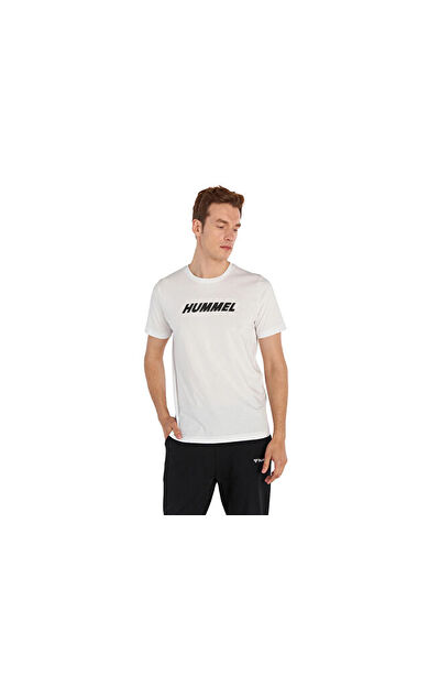 Hummel Elemental Logo Cotton Tee Erkek Günlük Tişört 911947-9001 Beyaz