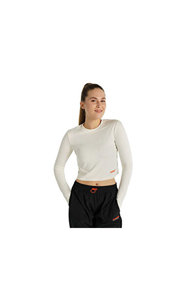 Hummel Dolby Crop T-Shirt Kadın Günlük Crop Üst 912085-9157 Bej