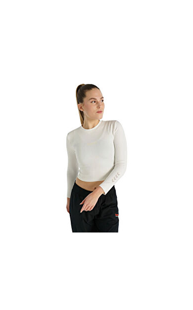 Hummel Josey T-Shirt Kadın Günlük Uzun Kollu Tişört 912120-9157 Bej