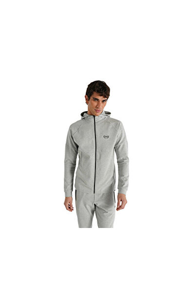 Hummel Inter Zip Hoodie Erkek Günlük Ceket 921257-2006 Gri