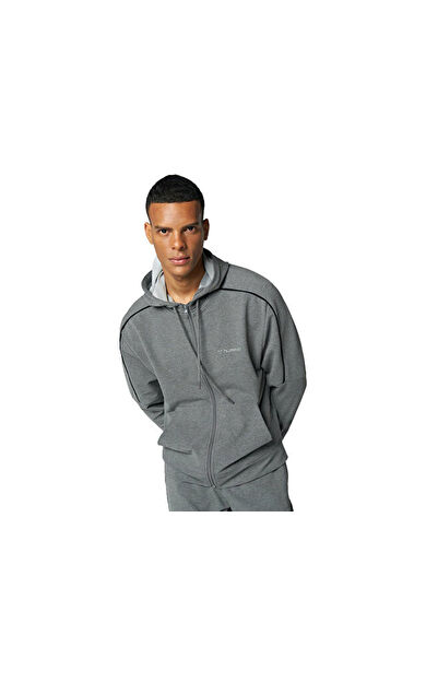 Hummel Hmlissina Zip Hoodie Erkek Günlük Ceket 921695-2833 Gri