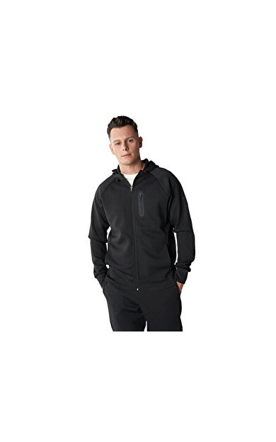 Hummel Hmlethan Zip Hoodie Erkek Günlük Ceket 921769-2001 Siyah