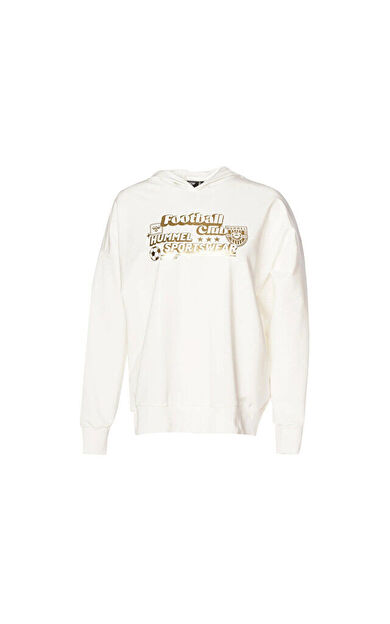 Hummel Albina Oversize Hoodie Kadın Günlük Sweatshirts 922135-9003 Bej