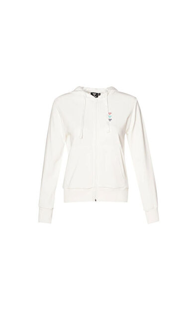Hummel Dora Zip Hoodie Kadın Günlük Ceket 922165-9003 Beyaz