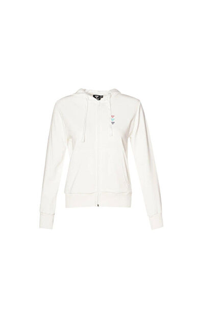 Hummel Dora Zip Hoodie Kadın Günlük Ceket 922165-9003 Beyaz