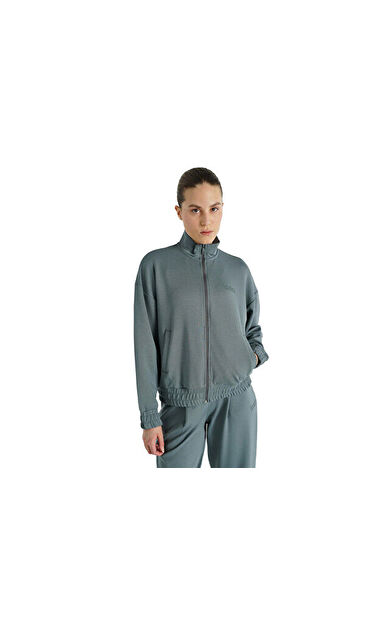 Hummel Sabrina Zip Jacket Kadın Günlük Ceket 922293-7319 Gri