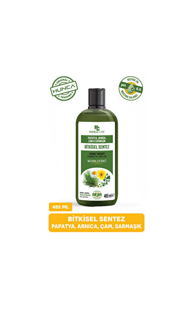 Hunca Care Papatya Arnica Çam & Sarmaşık Bitkisel Sentez Şampuanı 485 Ml