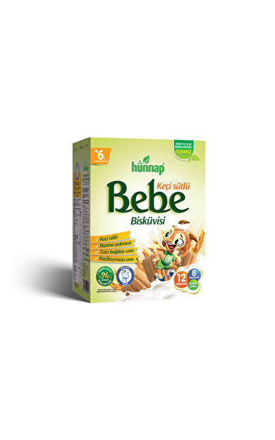 Hünnap Keçi Sütlü ve Vitaminli Bebe Bisküvisi 400 Gr