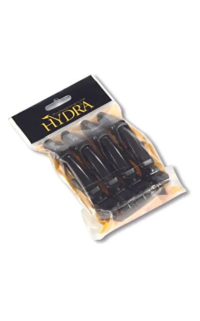 4lü Saç Pensi Hd-2192 Siyah - Kuaför Tipi - Mandallı Saç Tutucu