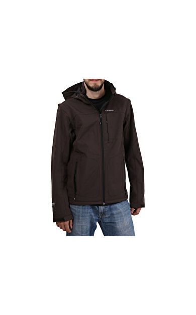 Icepeak Erkek Outdoor Montu Siyah Leonidas Softshell Jacket 57805 682 190