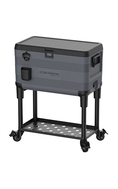 IcePeak Patio 70 Tekerlekli Raflı Buzluk 65.8 Litre