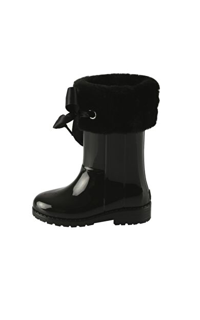W10239 Campera Charol Soft Çocuk Siyah Yağmur Çizmesi