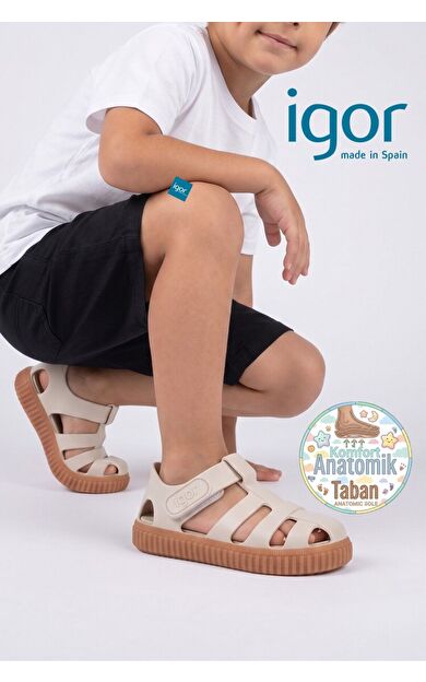 Nico Caramelo Çocuk Sandalet Ayakkabı S10291-079Marfil