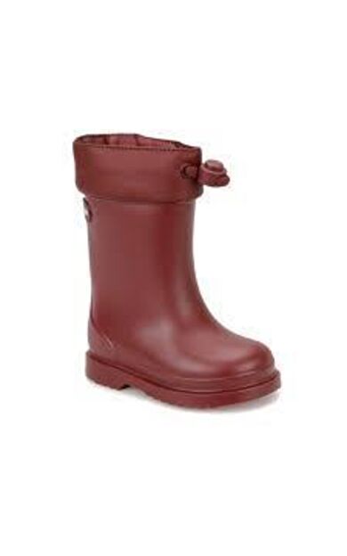 W10100 Chufo Cuello Çocuk Bordo Yağmur Çizmesi