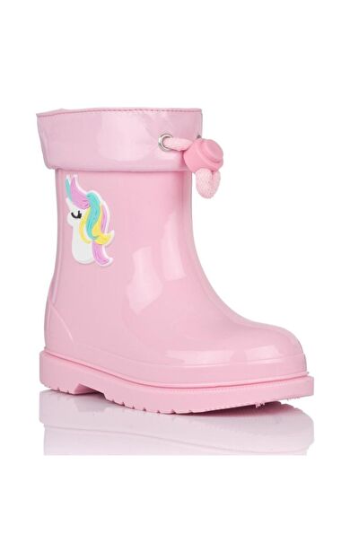 W10253 Bimbi Unicornio Kız Çocuk Pembe Yağmur Çizmesi
