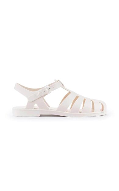 S10259 Biarritz Mate Sandalet Mat Fildişi