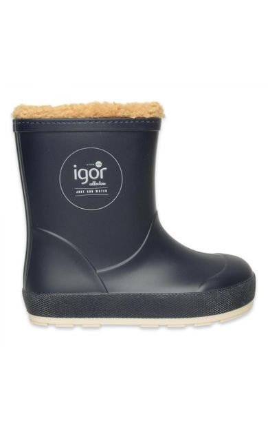 IGOR Yogi Nautico Borreguito unisex çocuk lacivert içi kürklü yağmur çizmesi CC381-003