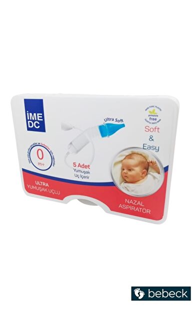 Ime-Dc İme Dc Ultra Yumuşak Uçlu Burun Nazal Aspiratör Hediye 5 Yedek Uç